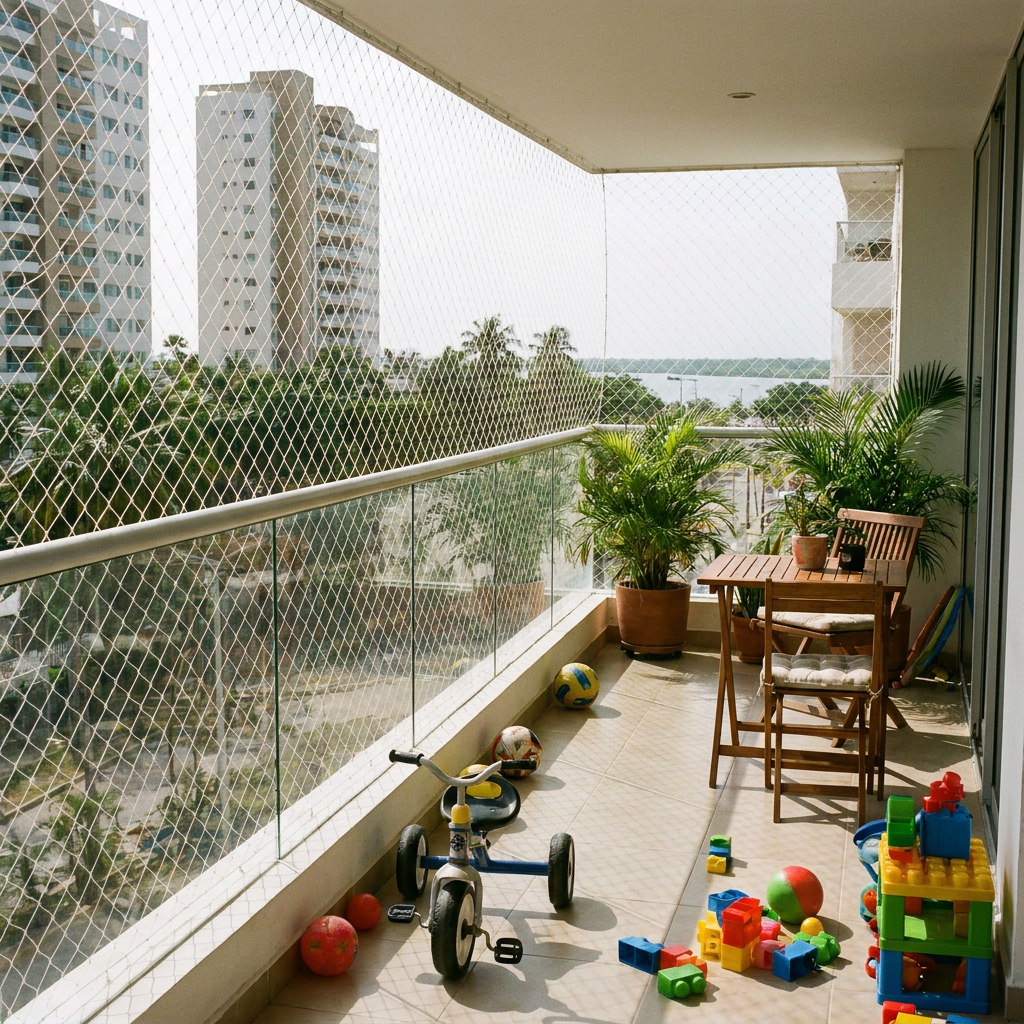 Malla de seguridad para jardines en Barranquilla